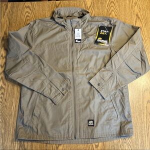 Berne Ripstop Jacket Men's Sz L Khaki Torque Lightweight Outdoor Workwear